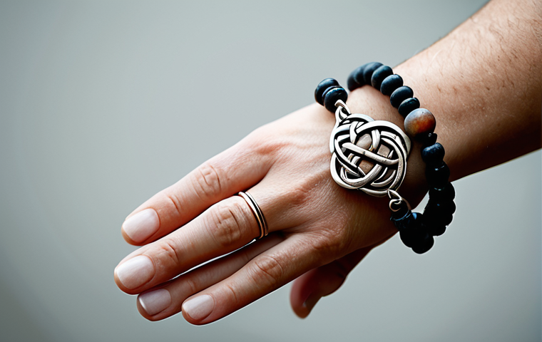 무속 신앙과 패션 트렌드 - **Subject:** A woman in a flowing, modest dress in vibrant colors, standing in a garden. **Details:*...