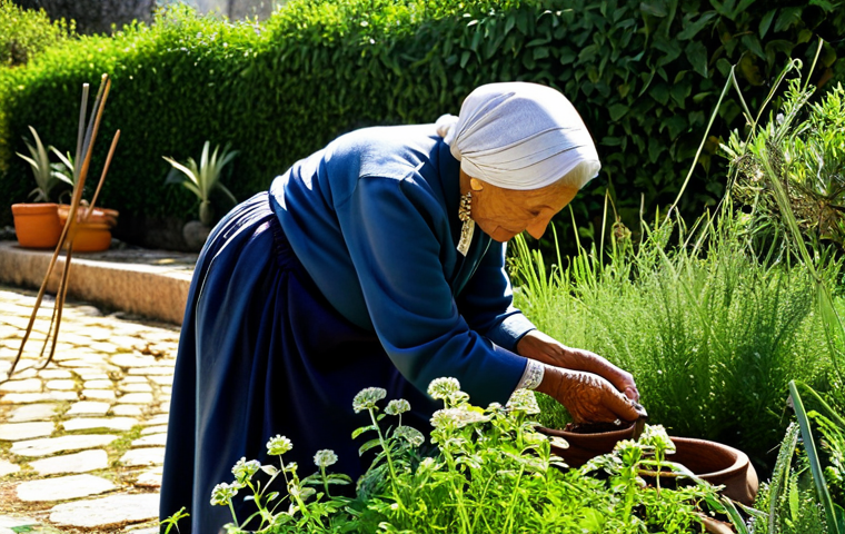 무속과 정신 건강의 연관성 - The Traditional Healer**

"A kind, elderly woman, fully clothed in modest traditional Portuguese clo...