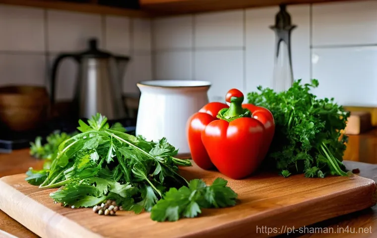 무속 신앙과 현대 사회 - **Harmonious Community Meditation with Ancestral Echoes:** A diverse group of individuals, appearing...