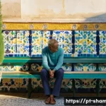 무속과 라이프 코칭 - **Prompt:** A serene young adult, dressed in a stylish yet modest long-sleeved top and comfortable t...