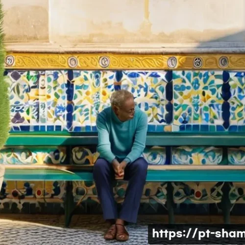 무속과 라이프 코칭 - **Prompt:** A serene young adult, dressed in a stylish yet modest long-sleeved top and comfortable t...