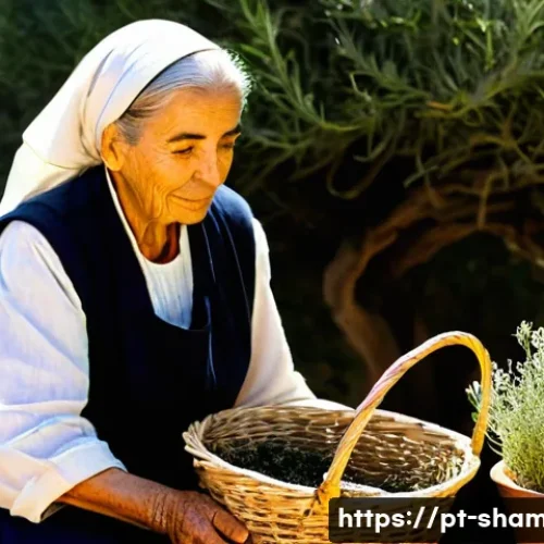 무속과 민속학의 관계 - **Prompt 1: The Wise Healer of the Land**
    An elderly Portuguese "benzedeira" or "curandeira" (he...